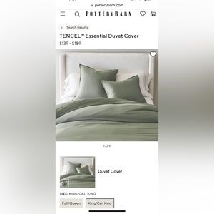 Pottery Barn Duvet Cover